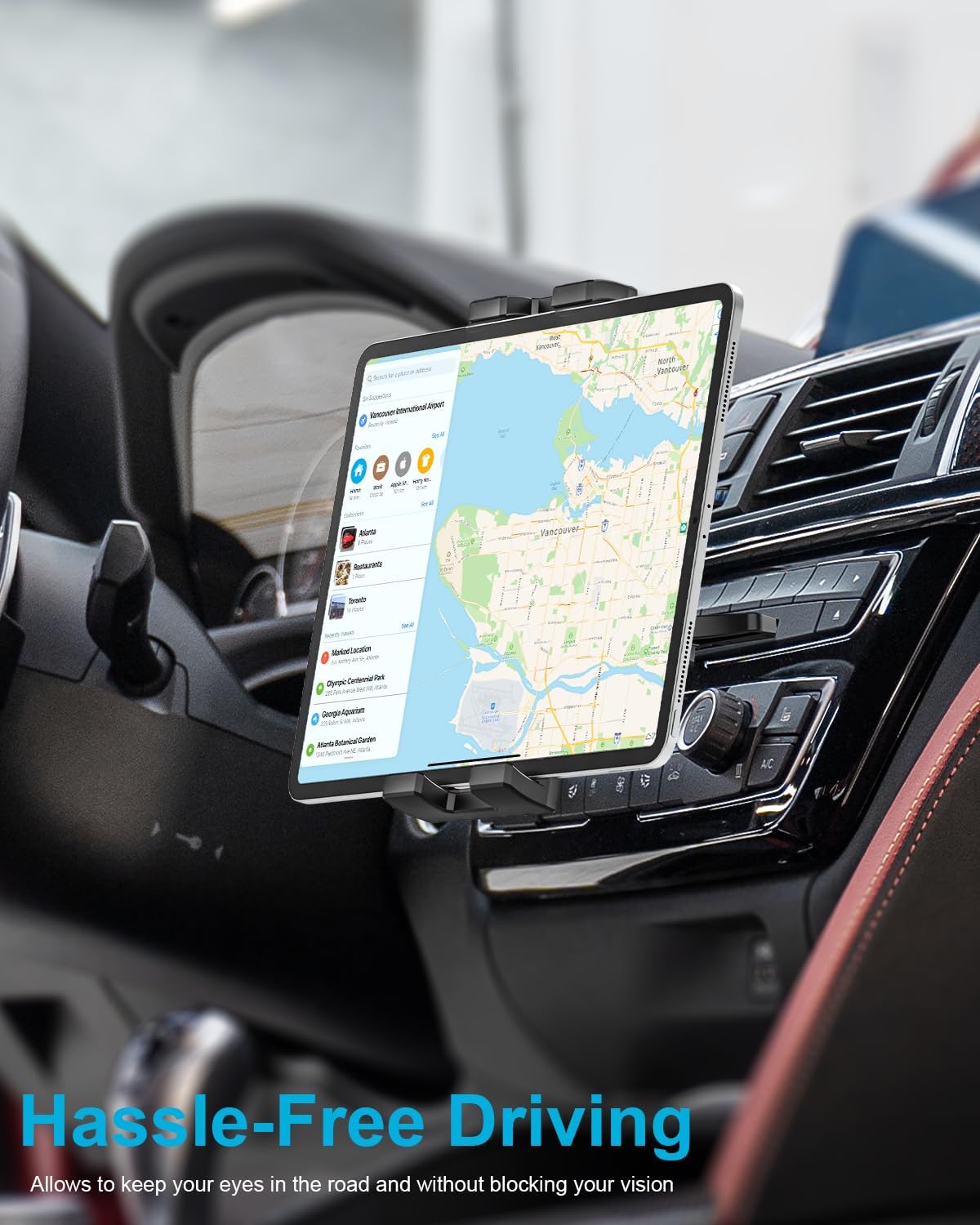 woleyi 360 9.7, 11, 12.9 5 4 3 2, 4-13" CD Slot Car Tablet Mount, Rotatable CD Player Car Tablet & Phone Holder