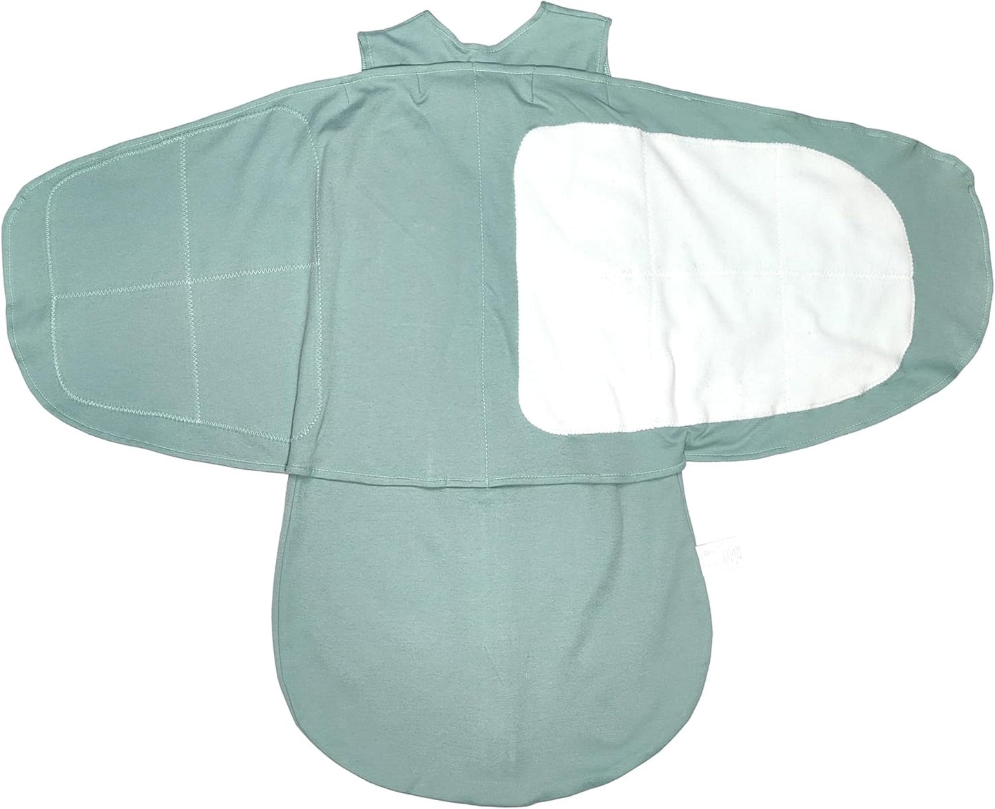 Skiennix Adjustable Cotton Swaddle Sleep Sack - Soft & Breathable Wearable Blanket for Babies 3-6 Months | Cozy Grayish Blue Design