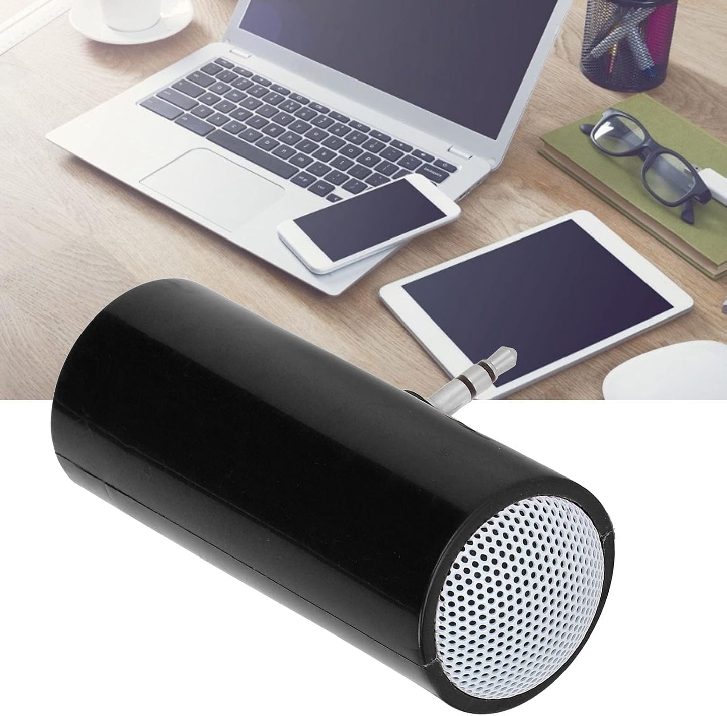 KIMISS 3.5 mm Mini Portable Speaker, Pillow Speaker Jack Stereo Plug in Speakers Cellphone Speaker Mini Speaker