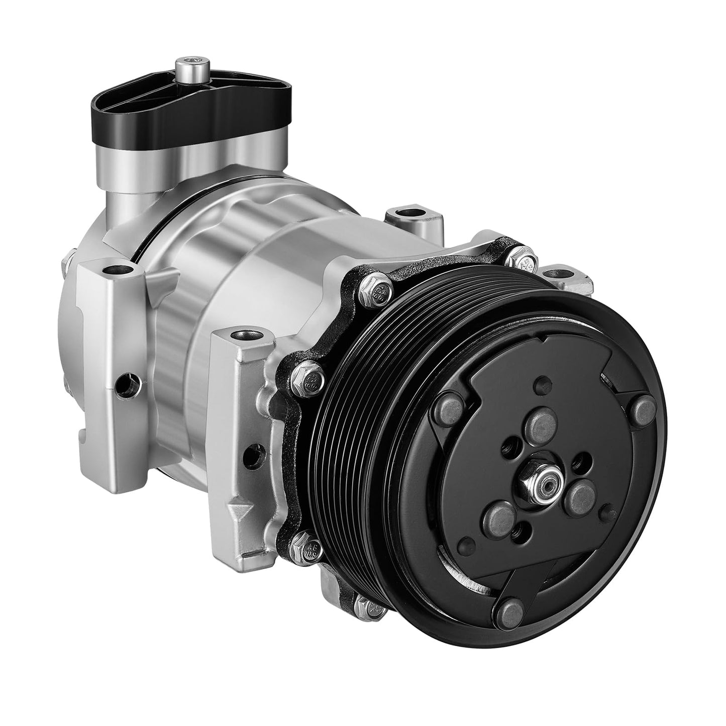 BDFHYK 60-02144NA A/C Compressor with Clutch Compatible with Kenworth C500, K270, K370, T170, T270, T370, T400, T2000, T300, T600A, T800, W900, K300, K100E, Compatible with Peterbilt 320, 385