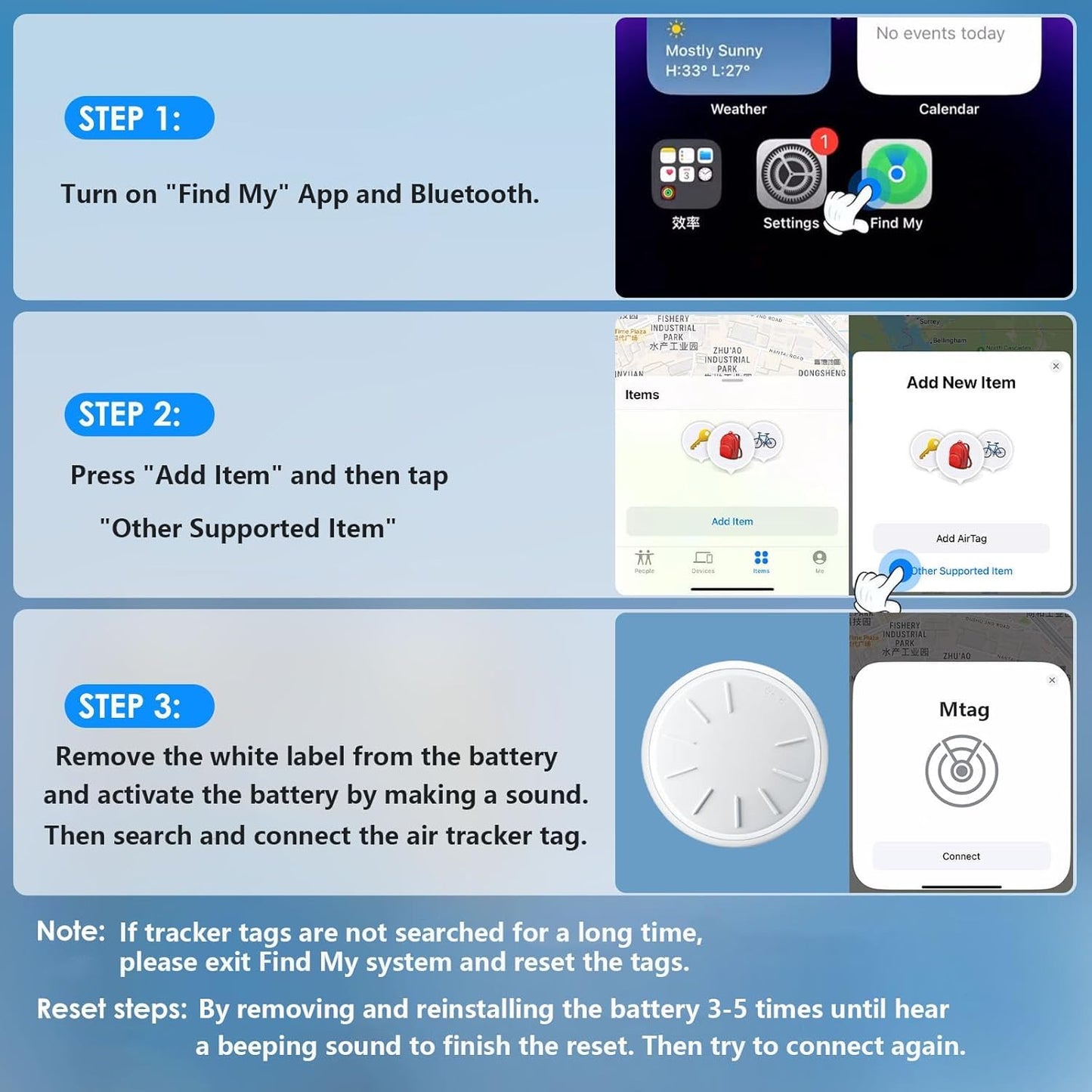 ZITTZ (Black,1PCS) Tracker Device for Vehicles,GPS Car Tracker,No Monthly Fee Car Locator Tracker Work with Apple Find