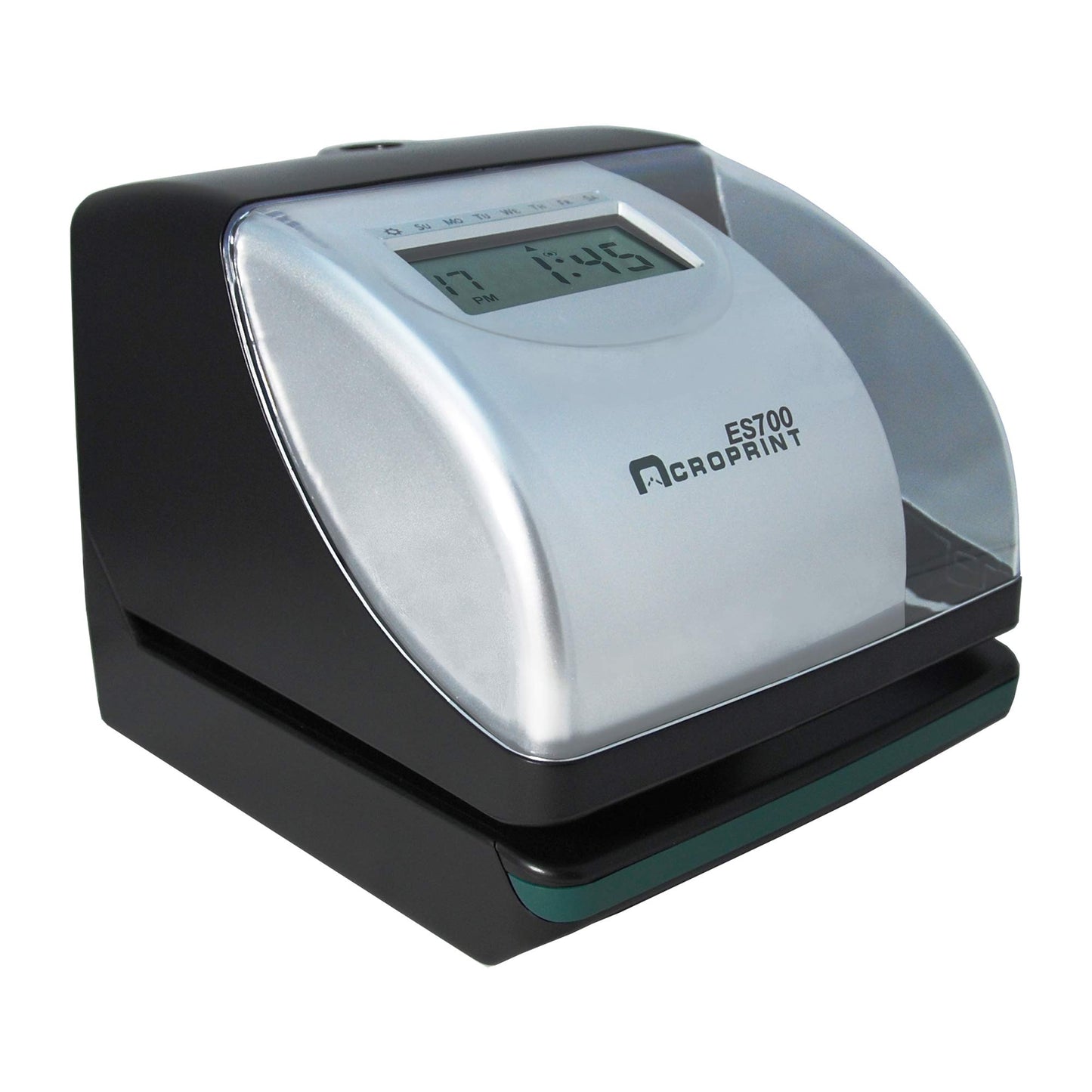 Acroprint Electronic Time Clock Machine – Time Stamp Machine for Employees, Ideal for Small Business, Accommodates Right or Left-Hand Time Cards, Selectable Hour Format