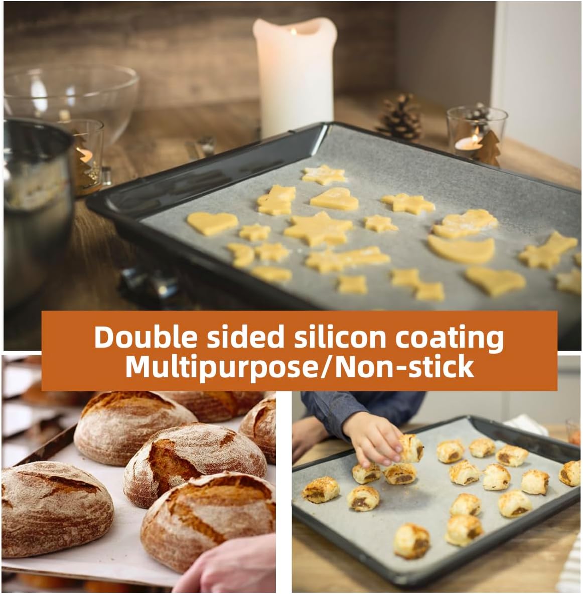 Regine Switzerland Baking Parchment Paper - Non-Stick & Grease-Proof | 1600 Sheets, 18x26 Inch