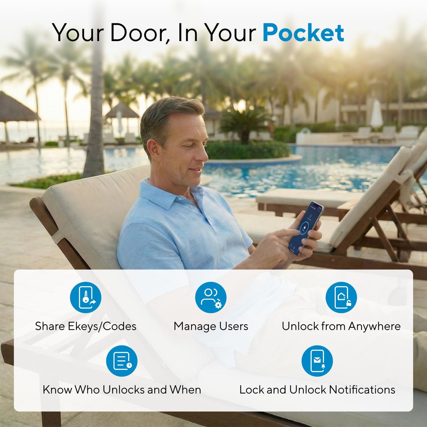 ULTRALOQ Bolt Fingerprint Smart Lock with Door Sensor, Built-in WiFi, Works with Apple Home, Alexa, Google, SmartThings, Keyless Entry Deadbolt with App, Code, Remote Control, Auto-Lock, BHMA Cert.