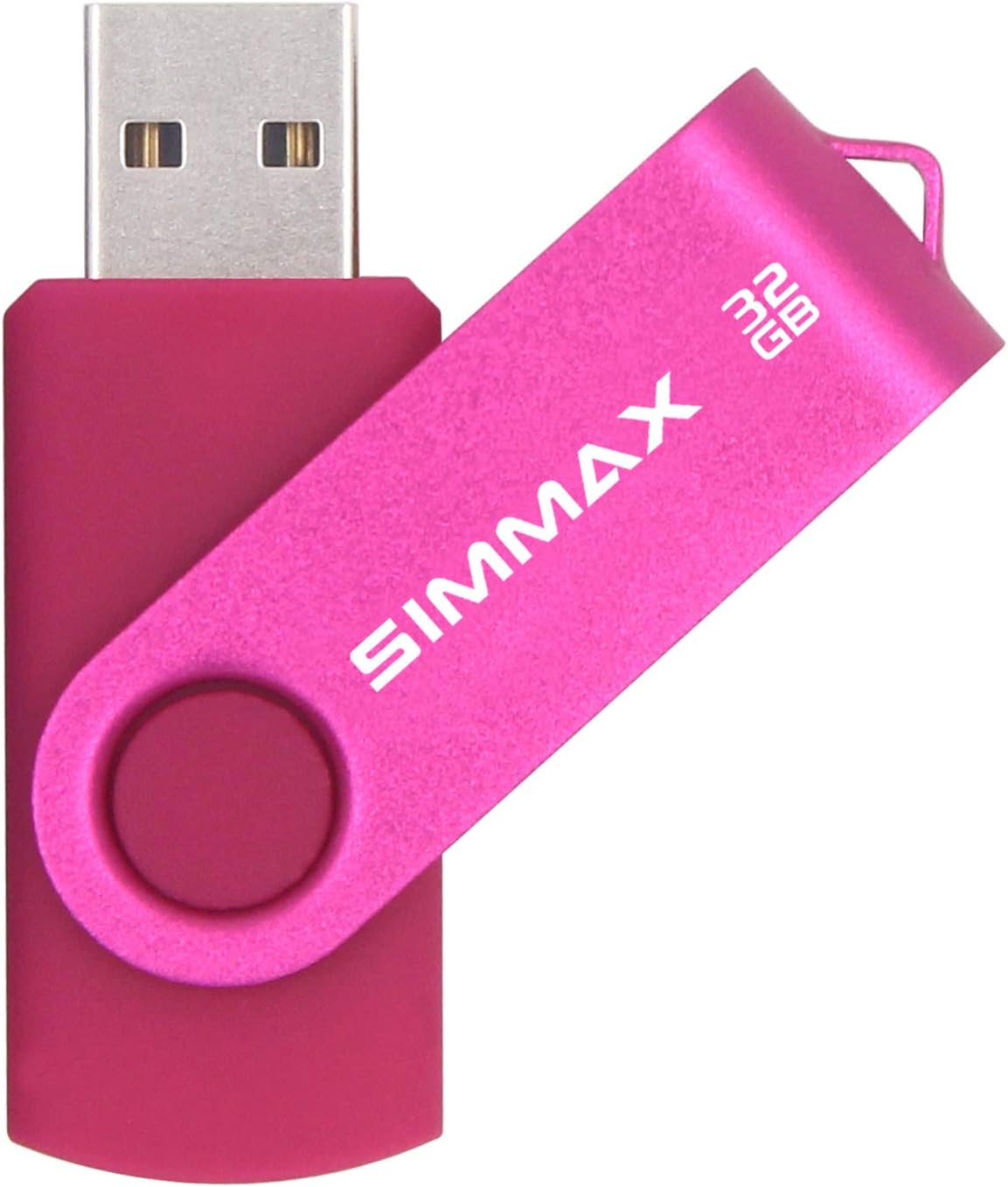 SIMMAX 3 Pack 32GB 2.0 (32GB Memory Stick USB Flash Drives Swivel Thumb Drive Pen Drive Pink Blue Green)