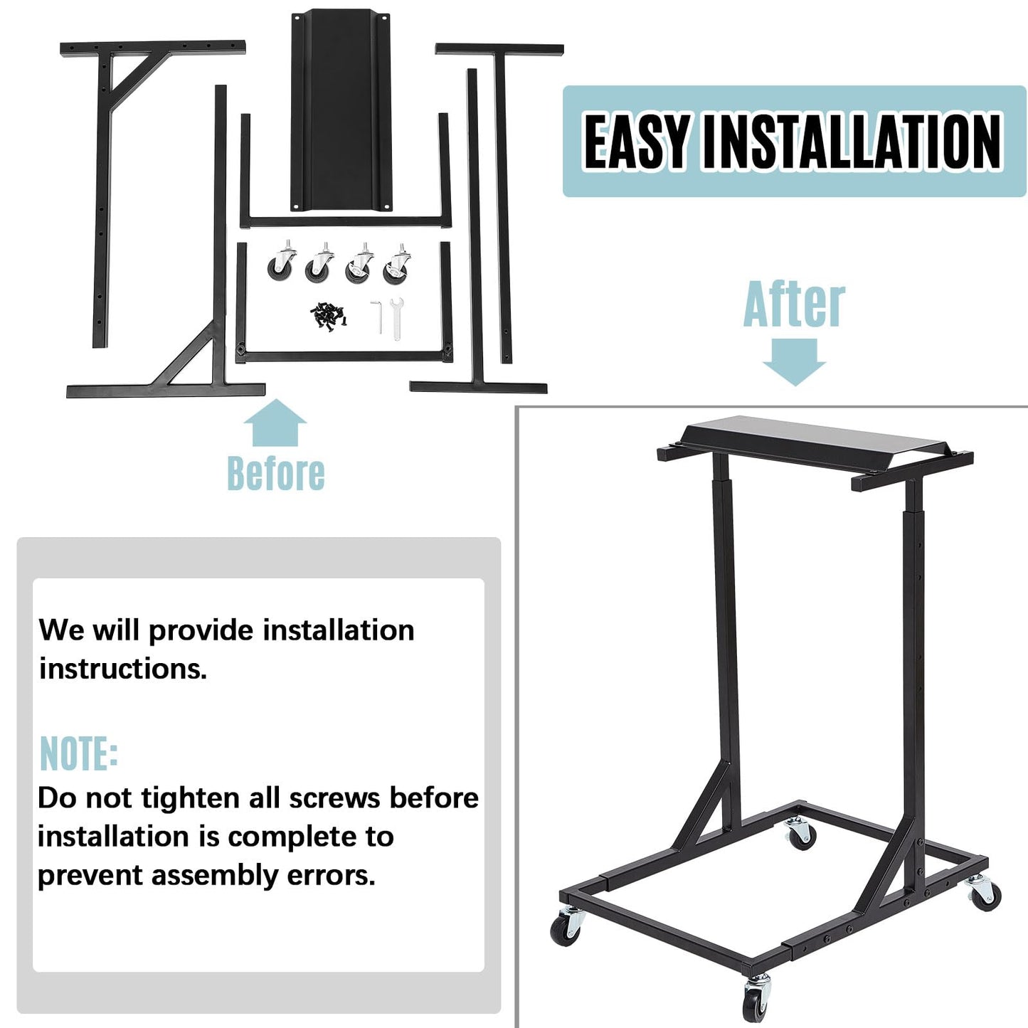 Estune Mobile Blueprint Storage Stand Rack Fits 18-24" Blueprint Clamps Large Document Storage Shelf for Construction Plans, Cad Drawings, Maps on Jobsite and Office (Without Hanging Clamps)