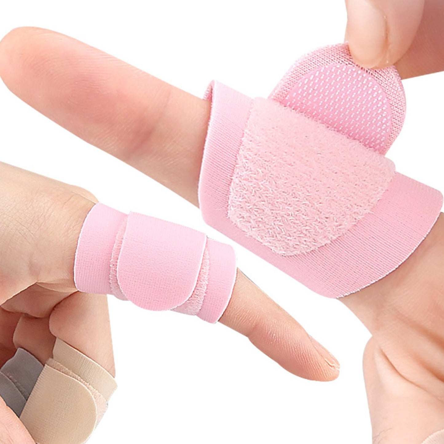 UOMIO 8 PCS Finger Sleeves, Finger Compression Sleeve, Finger Covers, Finger Splints Finger Sleeves, Breathable Finger Tape, Finger Wraps for Arthritis Sprain Trigger Finger Sports Aid Support