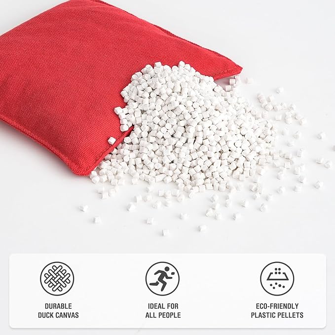 Cornhole Bags Set of 8 Regulation Corn Hole Bean Bags for Cornhole Game, Professional Weather Resistant Corn Hole Bags with Tote Bag