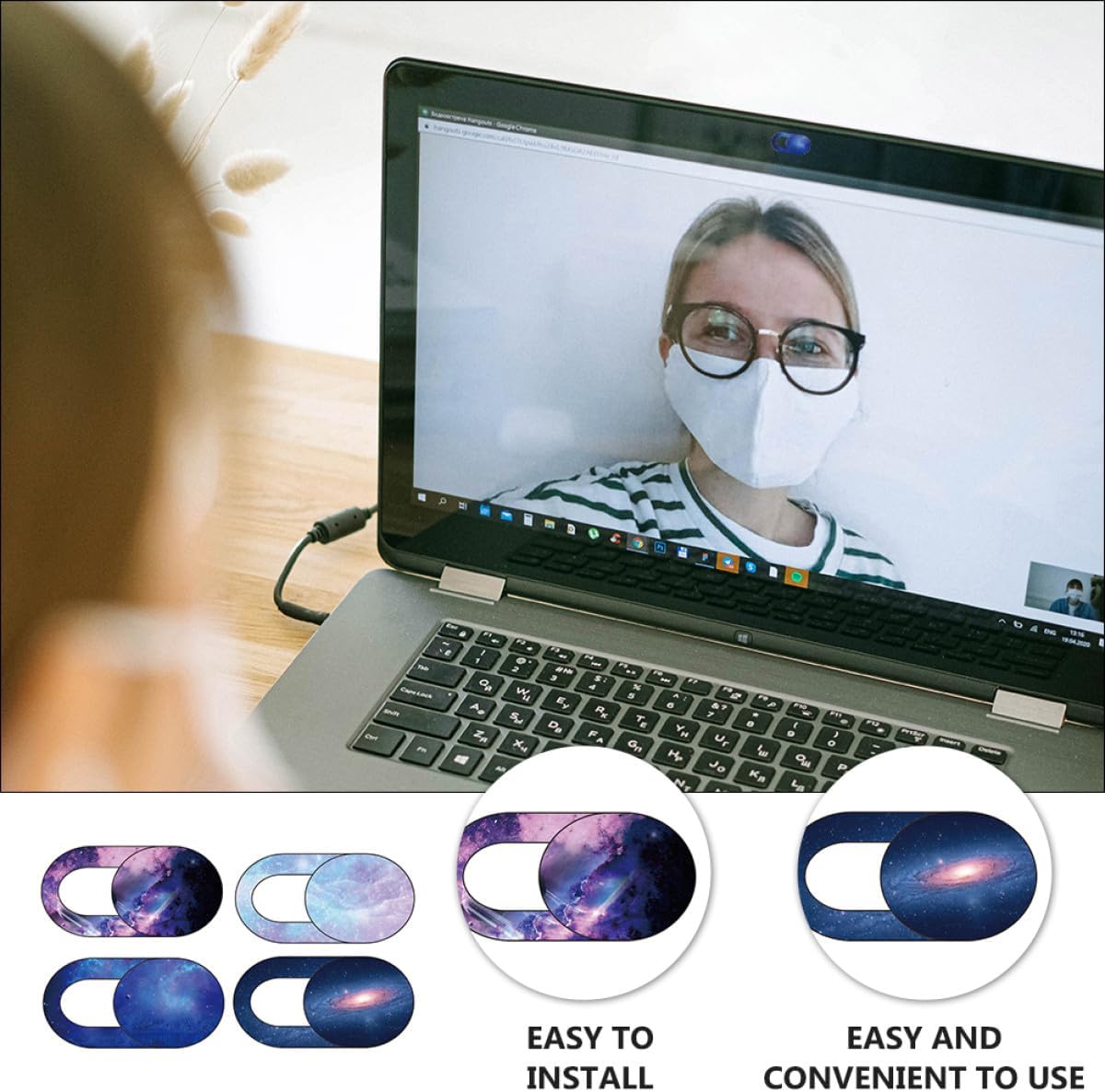 4pcs Artibetter Webcam Cover Slide for Laptop, Tablet, and Phone Camera Privacy Protection, Anti-Peeping Slider