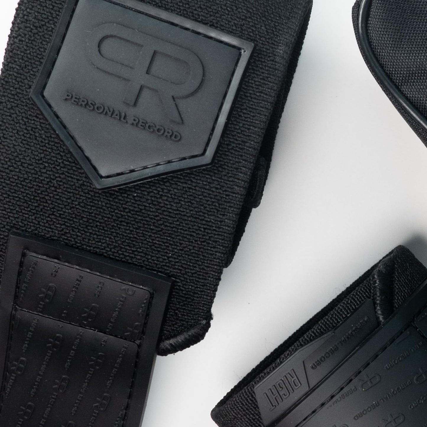 PR Personal Record Heavy Duty Premium Wrist Wraps, More Elasticity, Reinforced Stitching, Extra Wide Strap, Strong Thumb Loop, Larry Wheels Weightlifting Wraps, Lifting Wrist Wraps - All Black