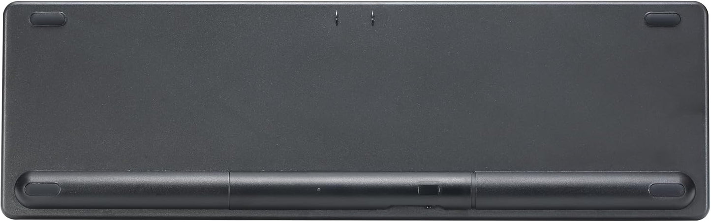 Bnnwa 3-Device (2.4G+BT), TV/Phone,12 Wireless Bluetooth Keyboard, Free Switching Ultra-Slim Compact Wireless Keyboard