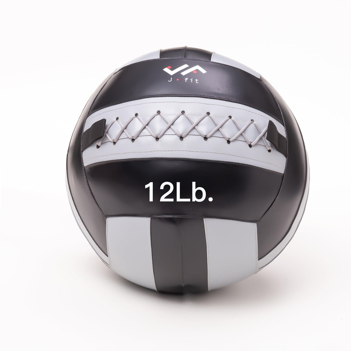JFIT Wall Ball, 12 LB, Gray/Black