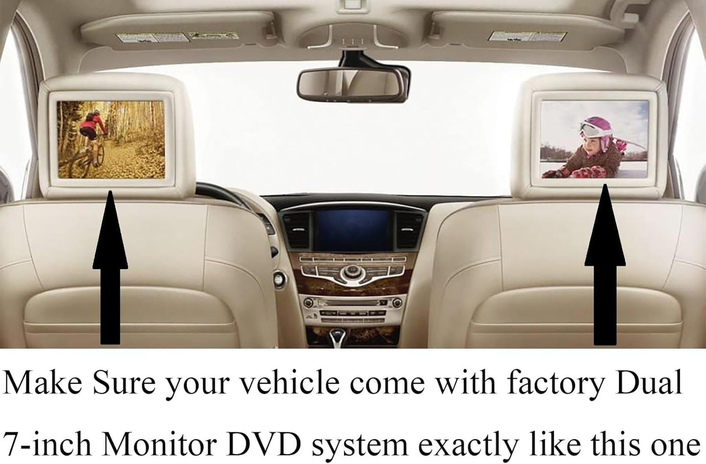 XINJISHIMIN QX80 2014 2015 2016 2017 2018 2019 2020 2021 Replacement Remote Control for Infiniti Rear Entertainment DVD