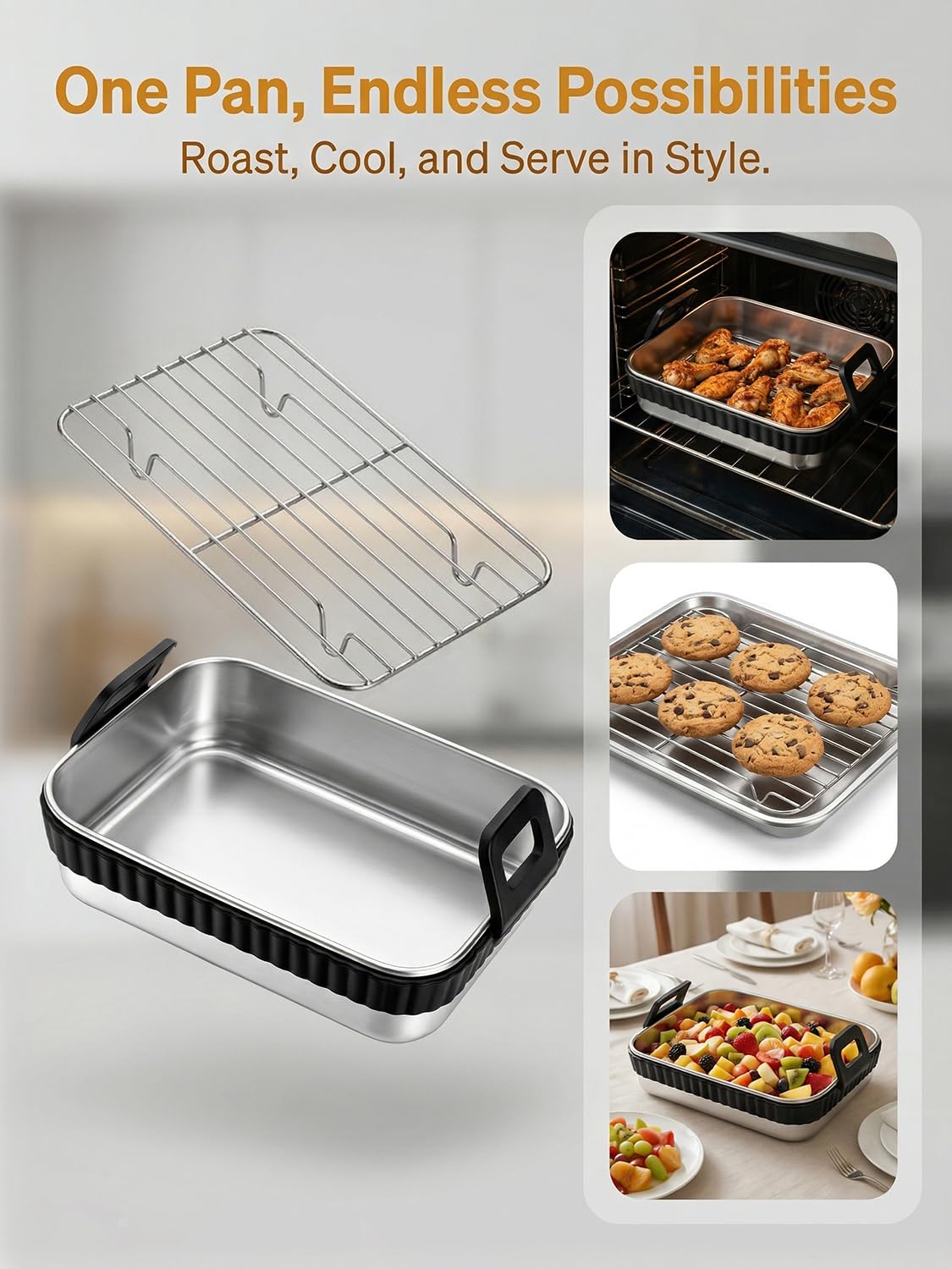 Edelstahl 304 Air Fryer Liner Compatible for Ninja DZ071/DZ550/DZ401, Reusable Airfryer Liners Accessories