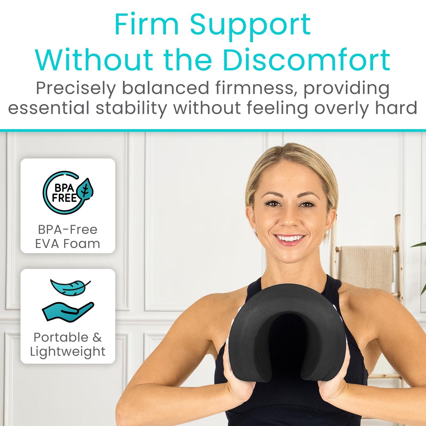 Vive Balance Pad - Physical Therapy Foam Stability Trainer - Non-Slip Wobble Cushion for Exercise, Rehabilitation, Workouts, Yoga, Core Strength, Pilates - Device for Women, Men & Kids