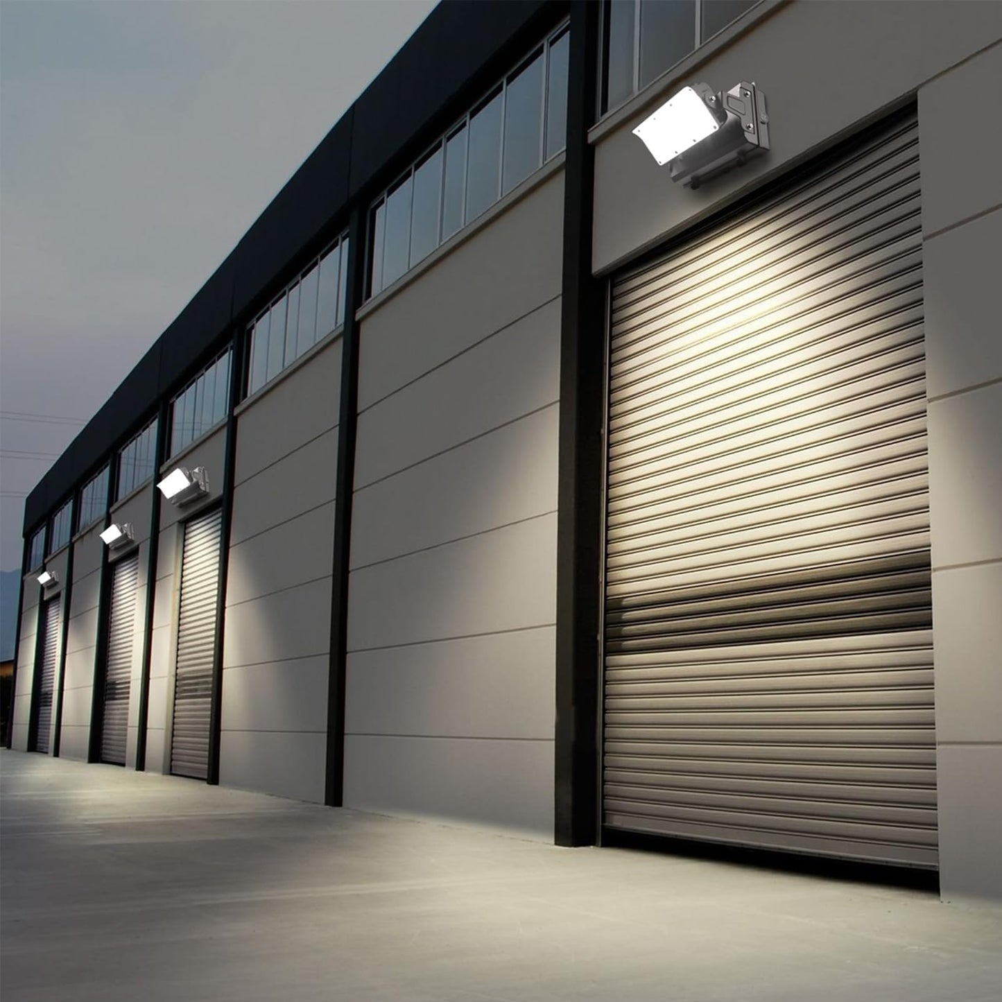 Lightdot 150W LED Wall Pack Lights,360° Adjustable Panel with Dusk to Dawn Photocell, 22500Lm 5000K IP65 Outdoor Security Lighting for Warehouse,Building,Yard,Factory,Garage, ETL(Height:10~20ft)
