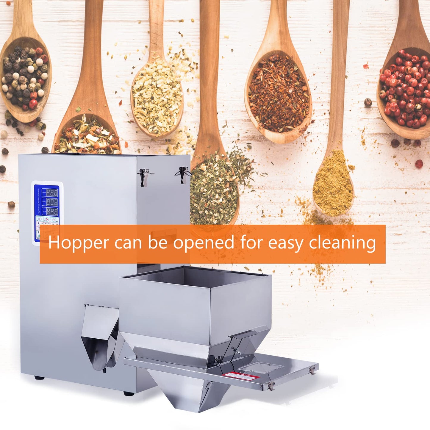 Fanlocn Powder Filling Machine, Particle Filling Machine, Automatic Powder Particle Dispenser For Flour Beans Glitter (Powder&Particle Filler 10-500G)