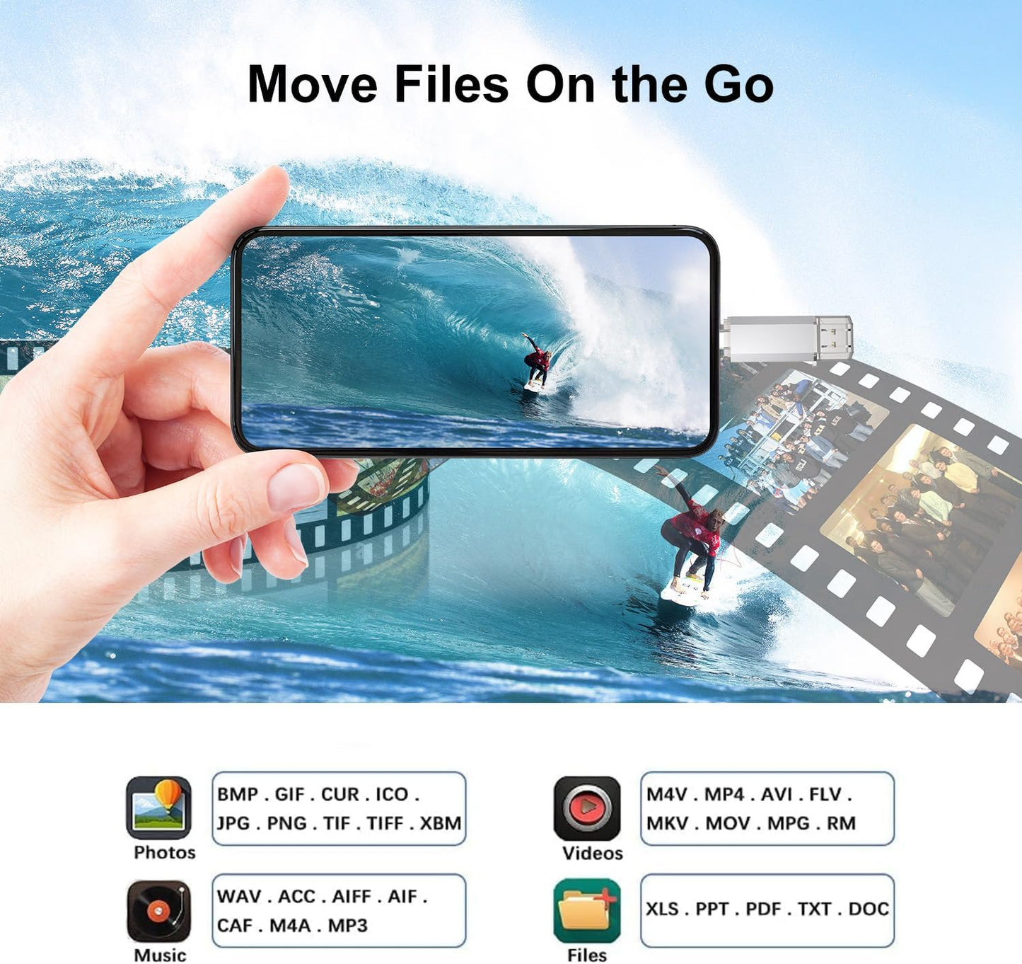 RAOYI 128GB 2 1 3.0 USB C Flash Drive, in USB Type C Dual OTG Metal Thumb Drive Jump Drive Memory Stick with Keychain