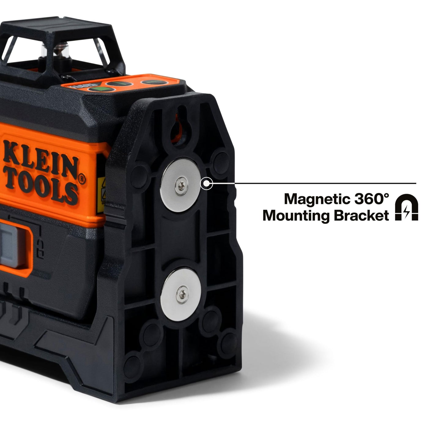 Klein Tools 93CPLG Compact Self-Leveling Laser Level, Bright Green Cross Line 360-Degree Laser Planes, Class 2 ≤ 1mW, Rechargeable, Magnetic Mount