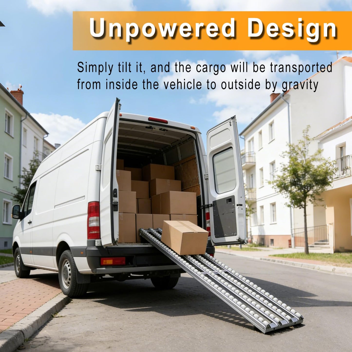 Collocatable Conveyor Roller for Werehouse Unload, Foldable Unpowered Gravit-y Conveyor Belt Table, 15”Wx78”L Portable Stainless Steel Rail Ramp with ABS Plastic Roller Unloading Pulley Factory