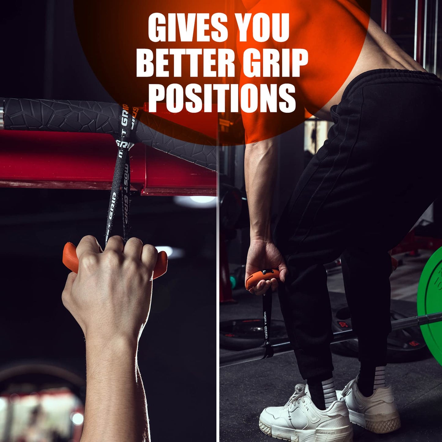 MOST GRIP Neutral Grip Pull Up Handles for Home Gym Workout, Ergonomic Pull Up Grips with Non-Slip for Pull Up Bar and T-bar Row