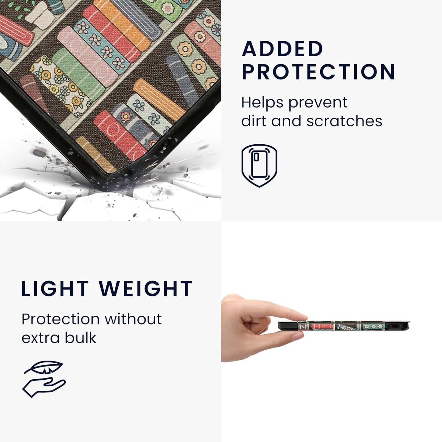 kwmobile Summer Case Compatible with Pocketbook Verse/Verse Pro/Verse Color/Vivlio Light/Light HD Case - eReader Cover