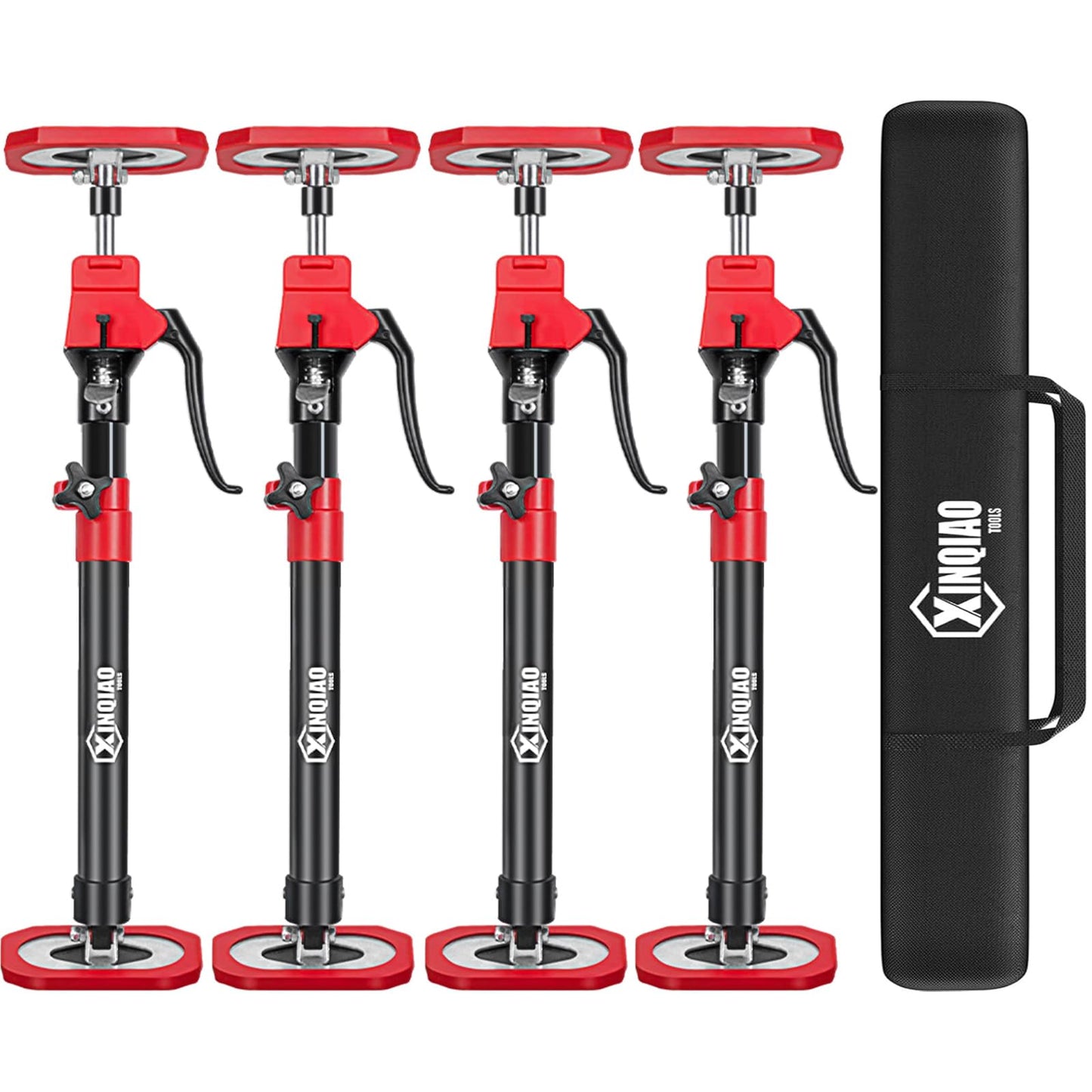 XINQIAO Cabinet Jacks for Installing Cabinets, Heavy Duty Third Hand Tools Adjustable Support Pole from 18.5 in to 29.5 in, 4 PCS