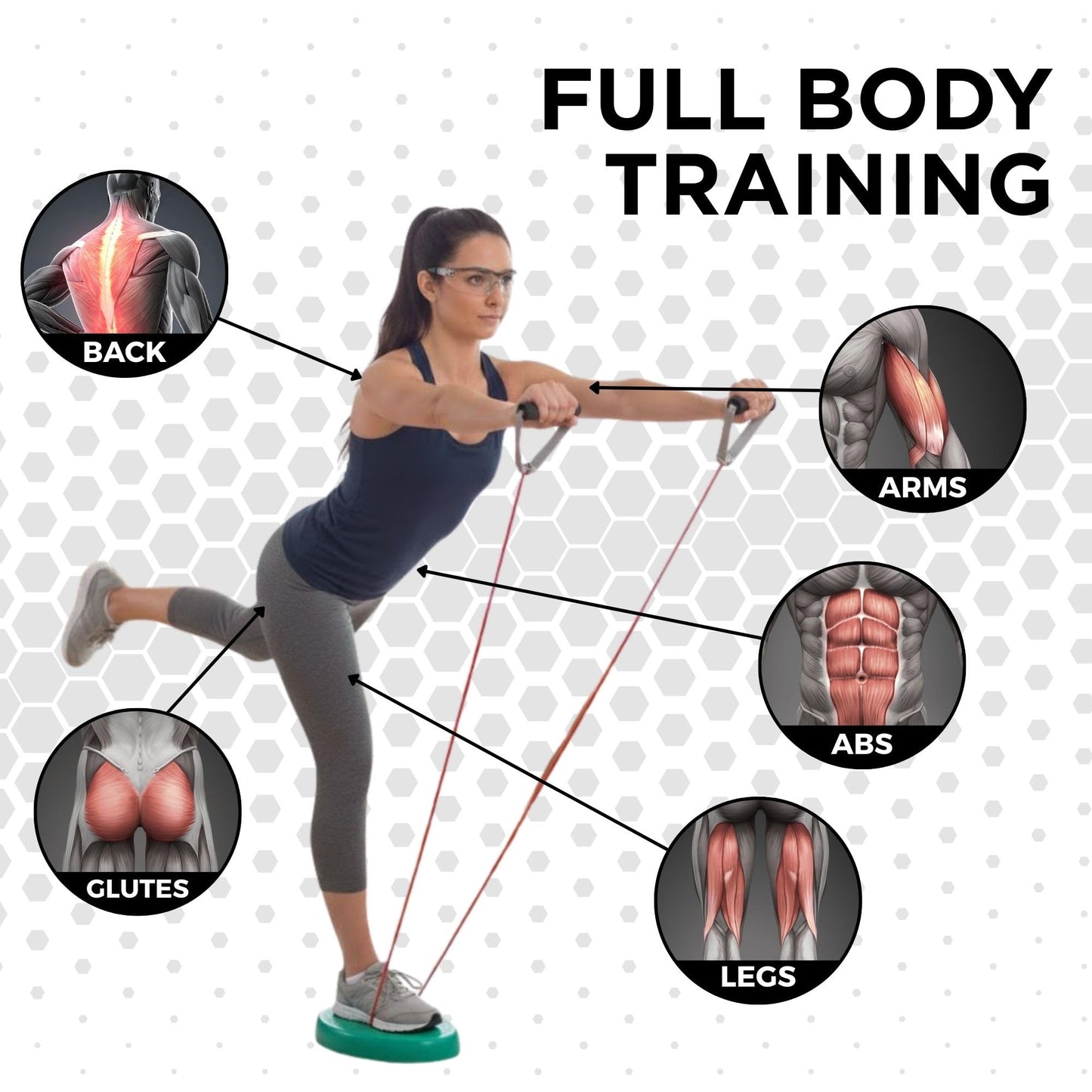 THERABAND Latex Resistance Tubing, Red, Medium Level 2, 25 ft Roll, Professional Grade for Upper and Lower Body Workouts, Cut-to-Length, Color-Coded Resistance Levels