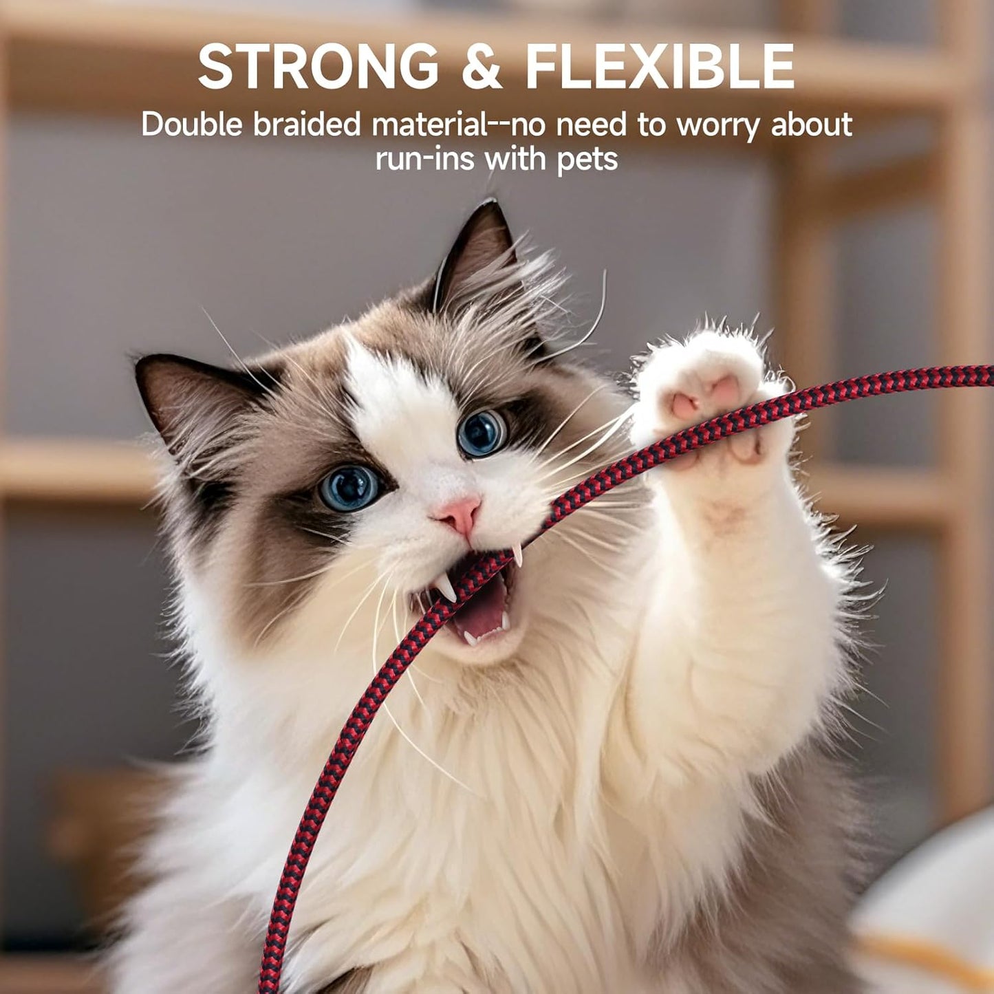 SVANLYN 6 2.0 Printer Cable FT, USB A to B Printer Cable High-Speed Nylon Braided USB MIDI Cord Compatible