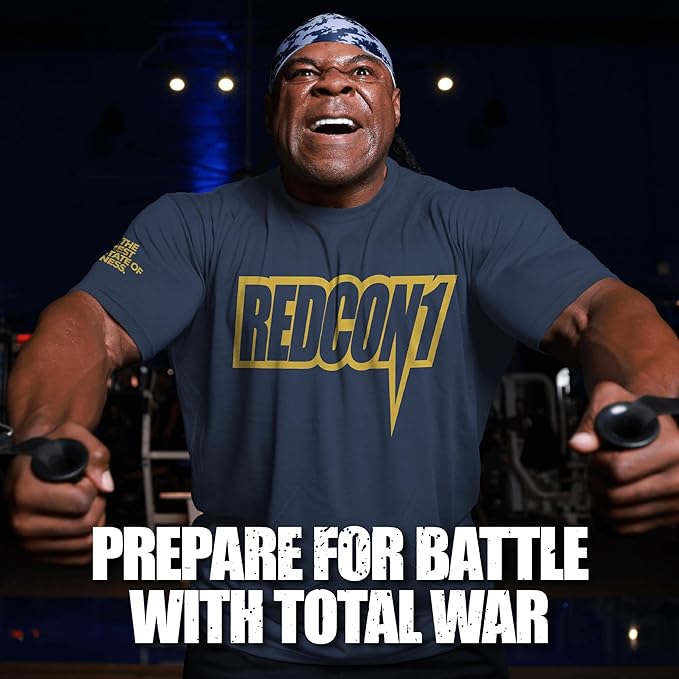 REDCON1 Total War Pre Workout, Blue Raspberry - Beta Alanine + Citrulline Malate Keto Friendly Preworkout for Men & Women with 320mg of Caffeine - Fast Acting (30 Servings)