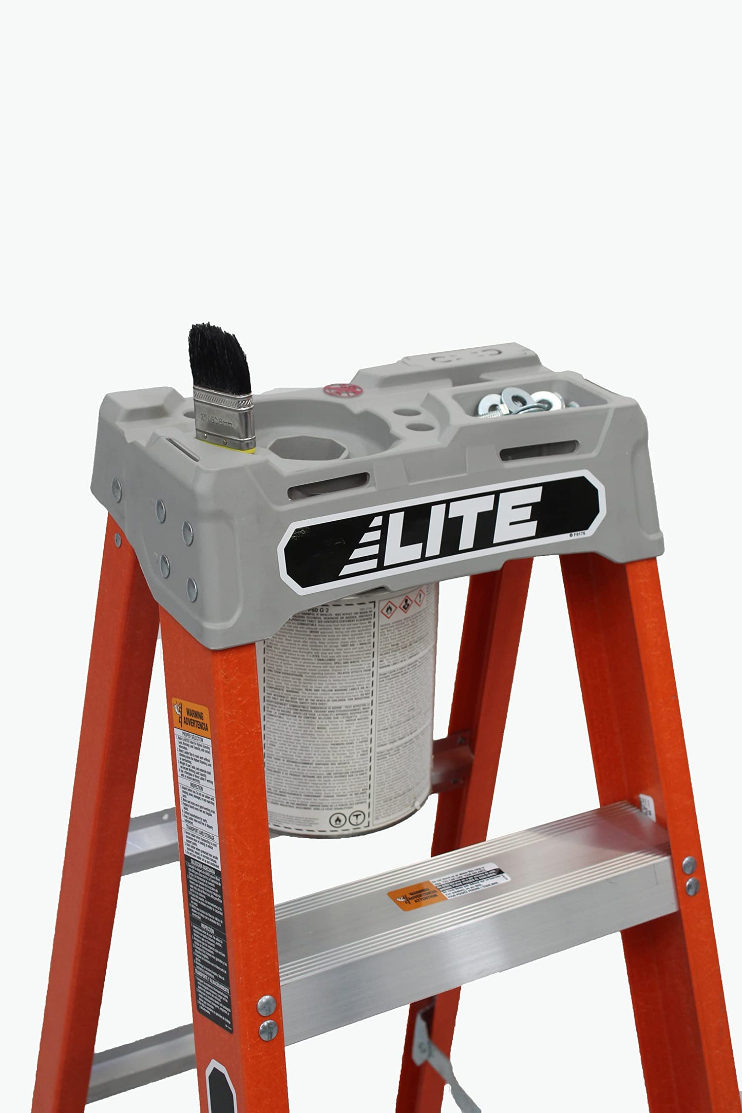 LITE 8-Foot Fiberglass Step Ladder, 300-Pound Load Capacity, Type IA, LP-3011-08