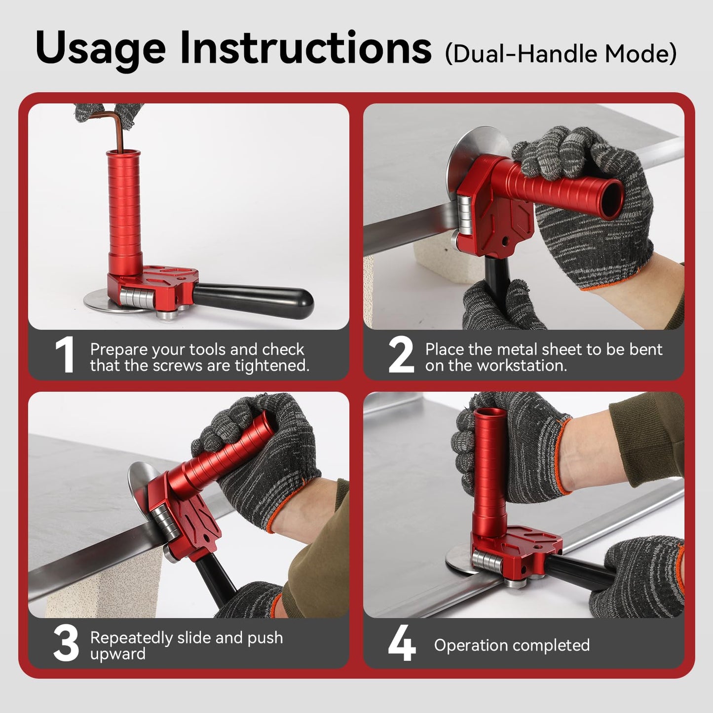 Sheet Metal Bender One Station Disc,90°-180° Bending Angle Sheet Metal Roller,Bending Capacity:Makes 0.59" - 1.18" Curved,Configure Rotary Ergonomic Handle