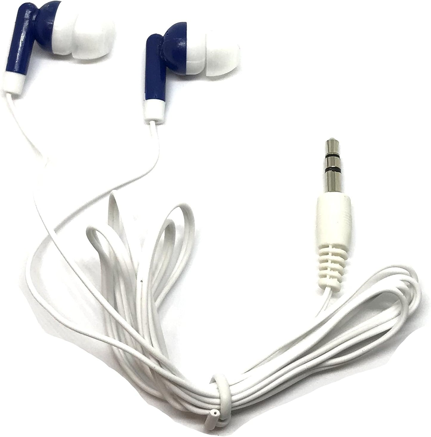 50 Pack MP3 TFD Supplies Wholesale Bulk Earbuds Headphones for iPhone, Android, Player - Mixed Colors