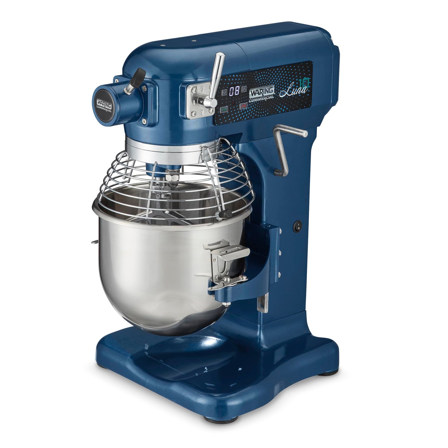 Waring Commercial Luna Planetary Stand Mixer, 10-Quart Capacity, 3/4 Horsepower Motor with Digital Timer, for Professional Bakeries & Commercial Kitchens, WSM10LT