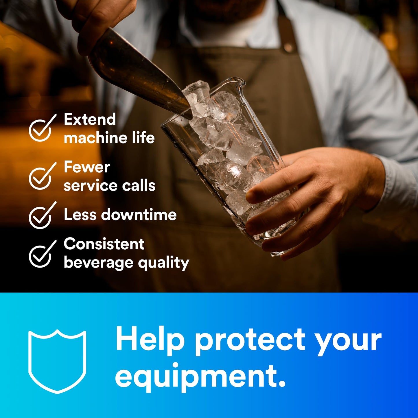 3M ICE190-S Water Filtration System for Commercial Ice Maker Machines, Reduces Scale, Bacteria and Cysts