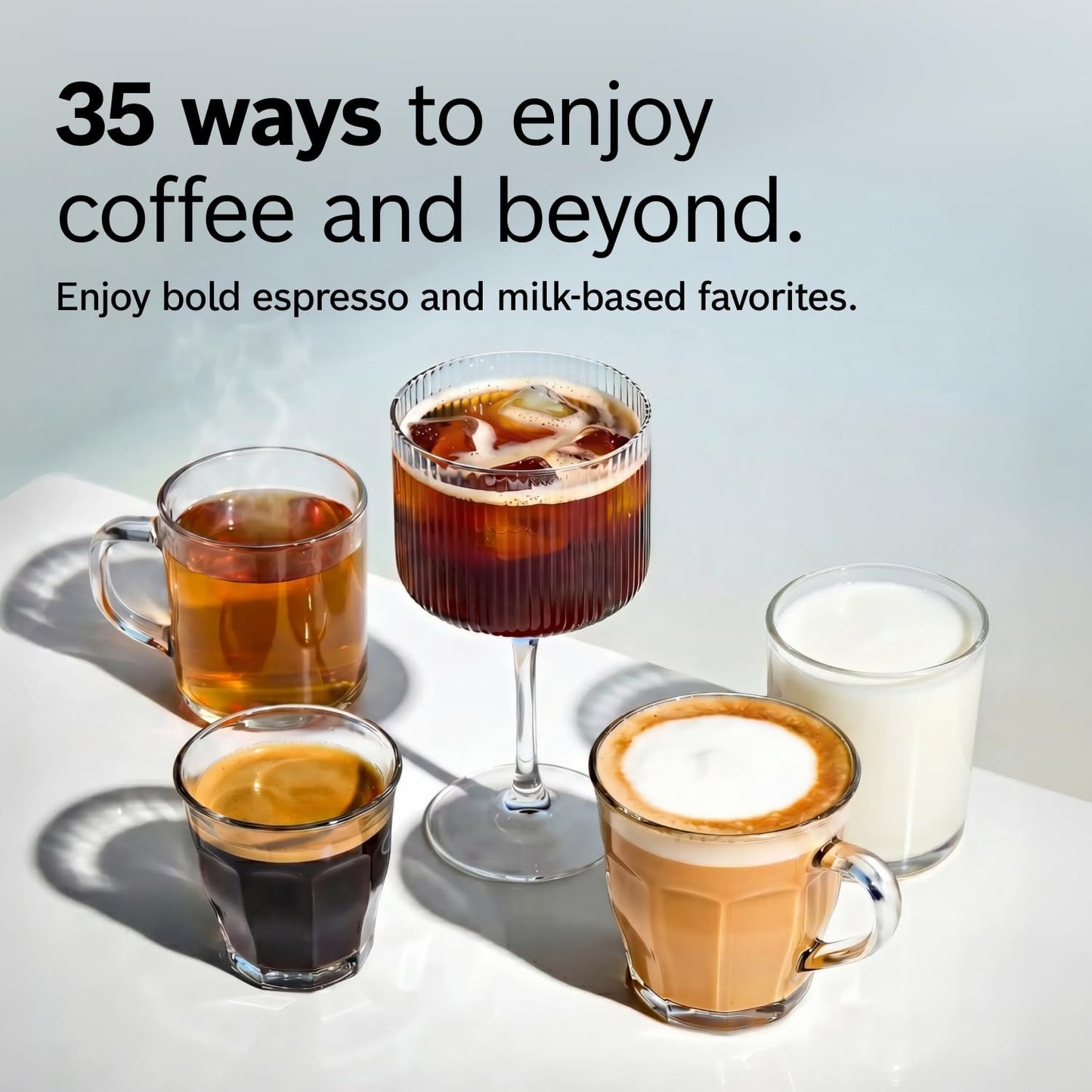 Bosch Fully Automatic Coffee and Espresso Machine - 35 Drinks, Double Cup Barista Style Super Coffee Maker - Touchscreen, Large Bean Capacity - Easy Clean, Maintenance - Black - TPU60309