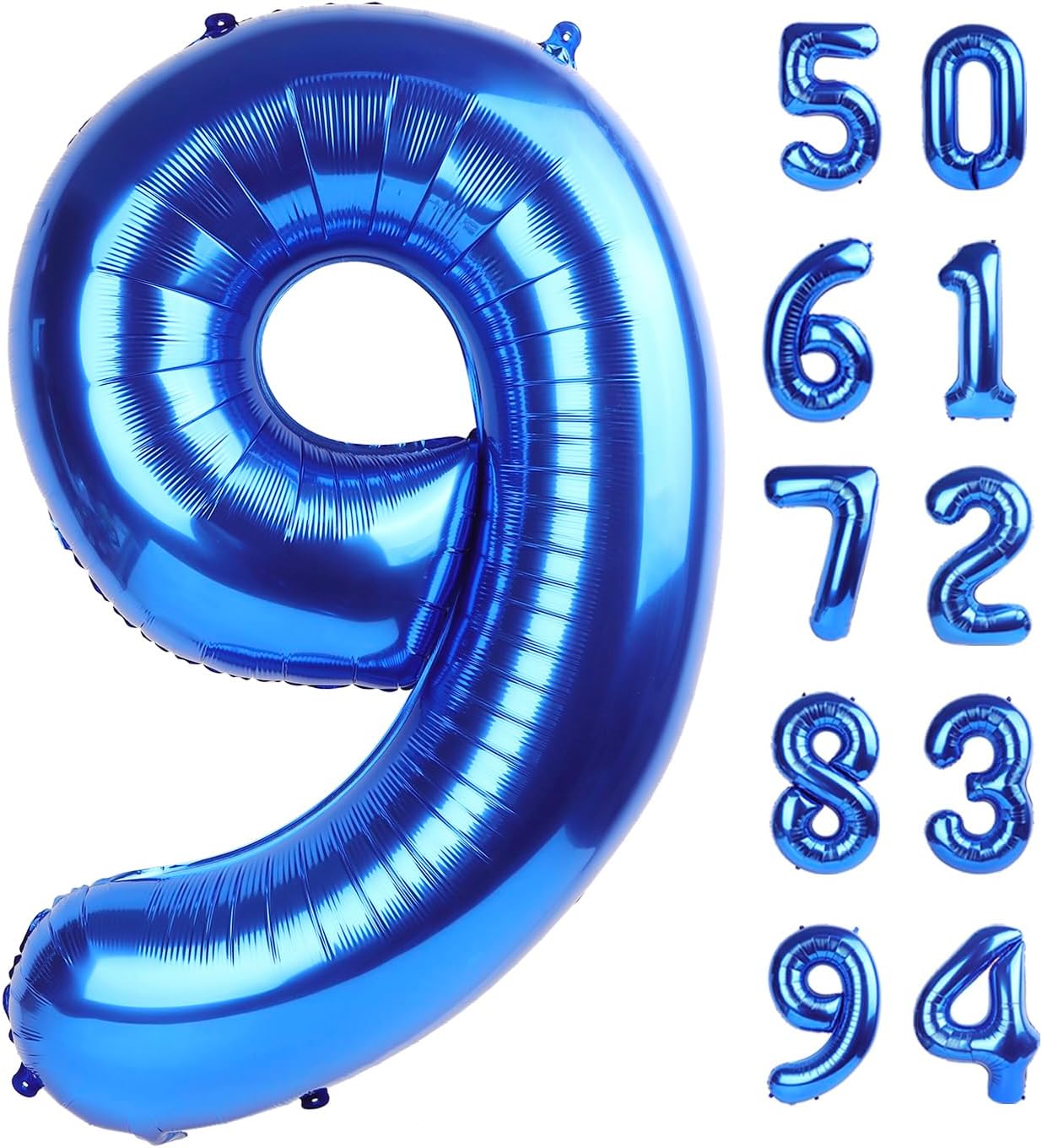 Number 9 Balloon by [Brand Name] - 40 Inch Navy Blue Giant Birthday Decoration for All Ages