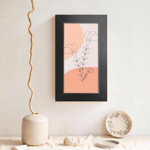 LaVie Home 3x5 Picture Frame - Classic Black Frame with HD Plexiglass for Vertical/Horizontal Display