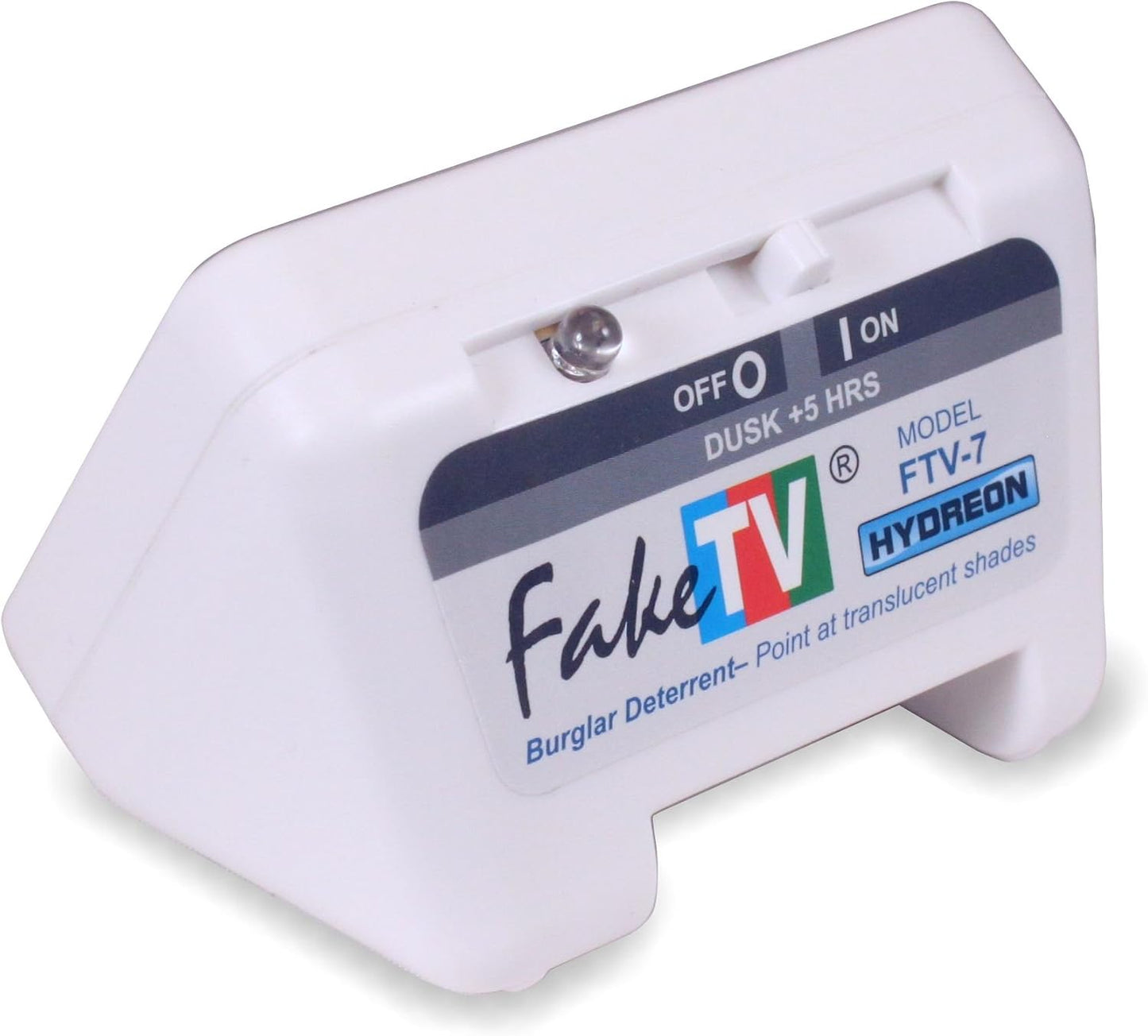 FakeTV FTV-7 Dummy White Advanced Home Security Television Simulator Theft Deterrent Energy-Saving LED Home Security TV