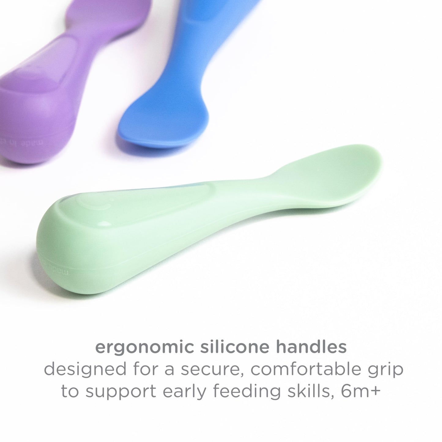 Ubbi Food-Grade Non-Toxic Toddler Feeding Set with Interchangeable Suction Base, Stainless Steel Utensils, BPA-Free, Stackable and Dishwasher-Safe, Self-Feeding for Baby-Led Weaning, Polaris Blue