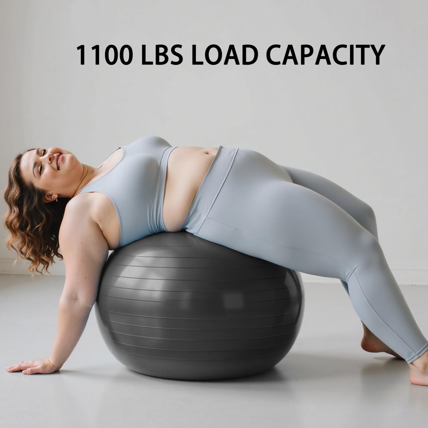 FITMIND Yoga Ball set-55cm&25cm(Black)