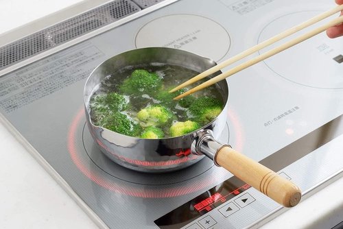 Japanese Stainless Steel Yukihira Saucepans 22cm Cooking Pot, 3 Quart, Made in Japan, 1-Pack