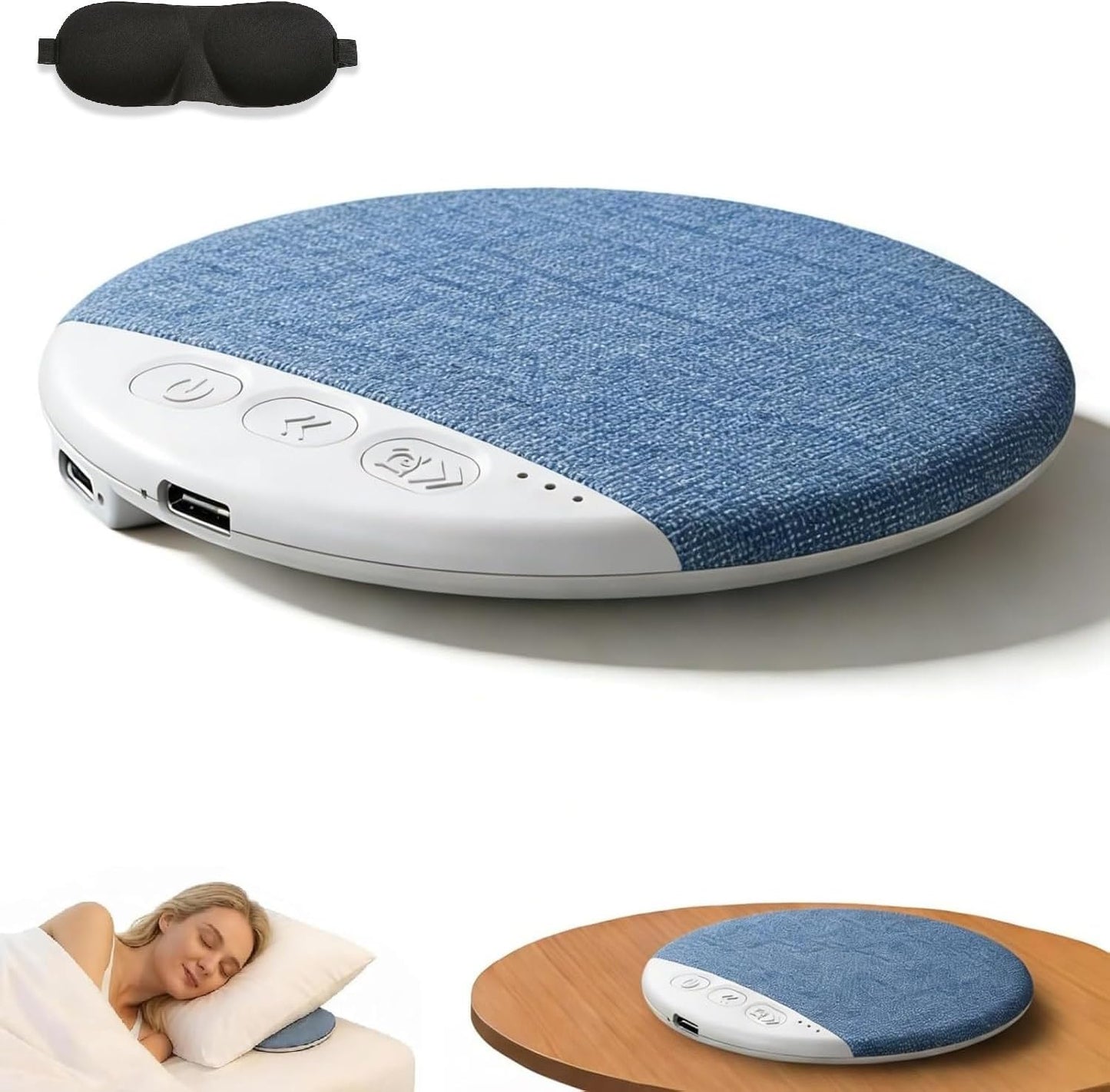 Generic 2026 20-Hour Under Pillow Bluetooth Speaker for Sleeping, New Wireless Sleep Sound Pillow Speaker with White