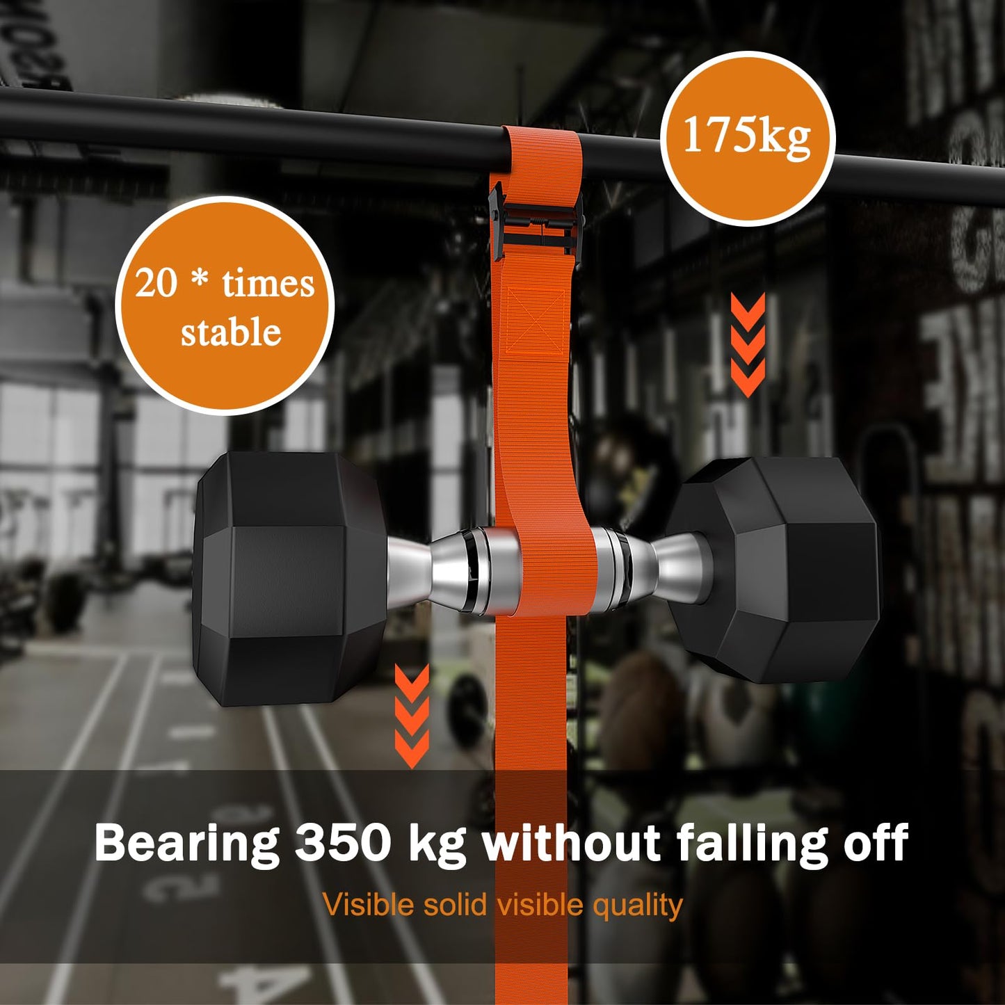 SEBIT Hamstring Curl Strap,59 inches Adjustable Squat Strap Foot Dumbbell Strap,Exercise Strap Assisted Leg Curl Strap Leg Tibialis Raises Workout for Outdoor(Dark Golden Orange)