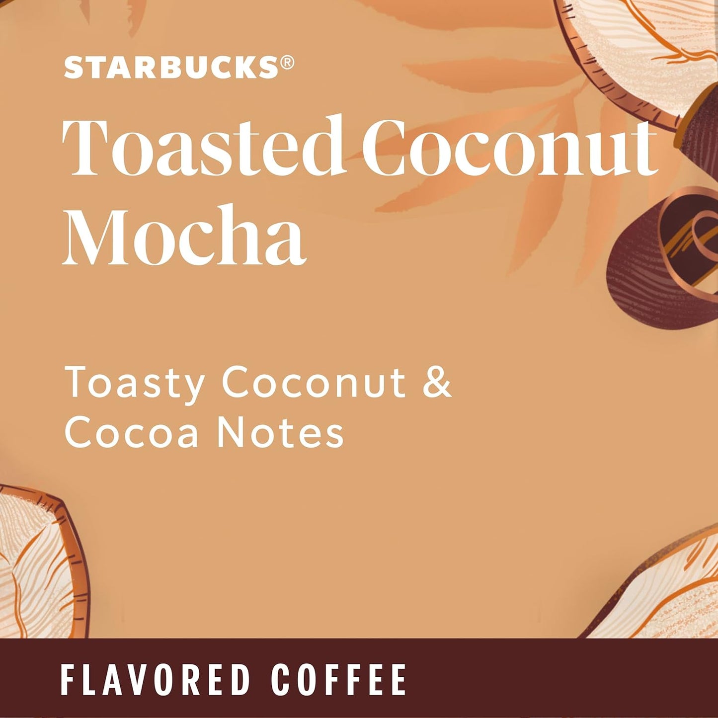 Starbucks K-Cup Coffee Pods - Toasted Coconut Mocha Flavor | 100% Arabica, Limited Edition, 60 Pods