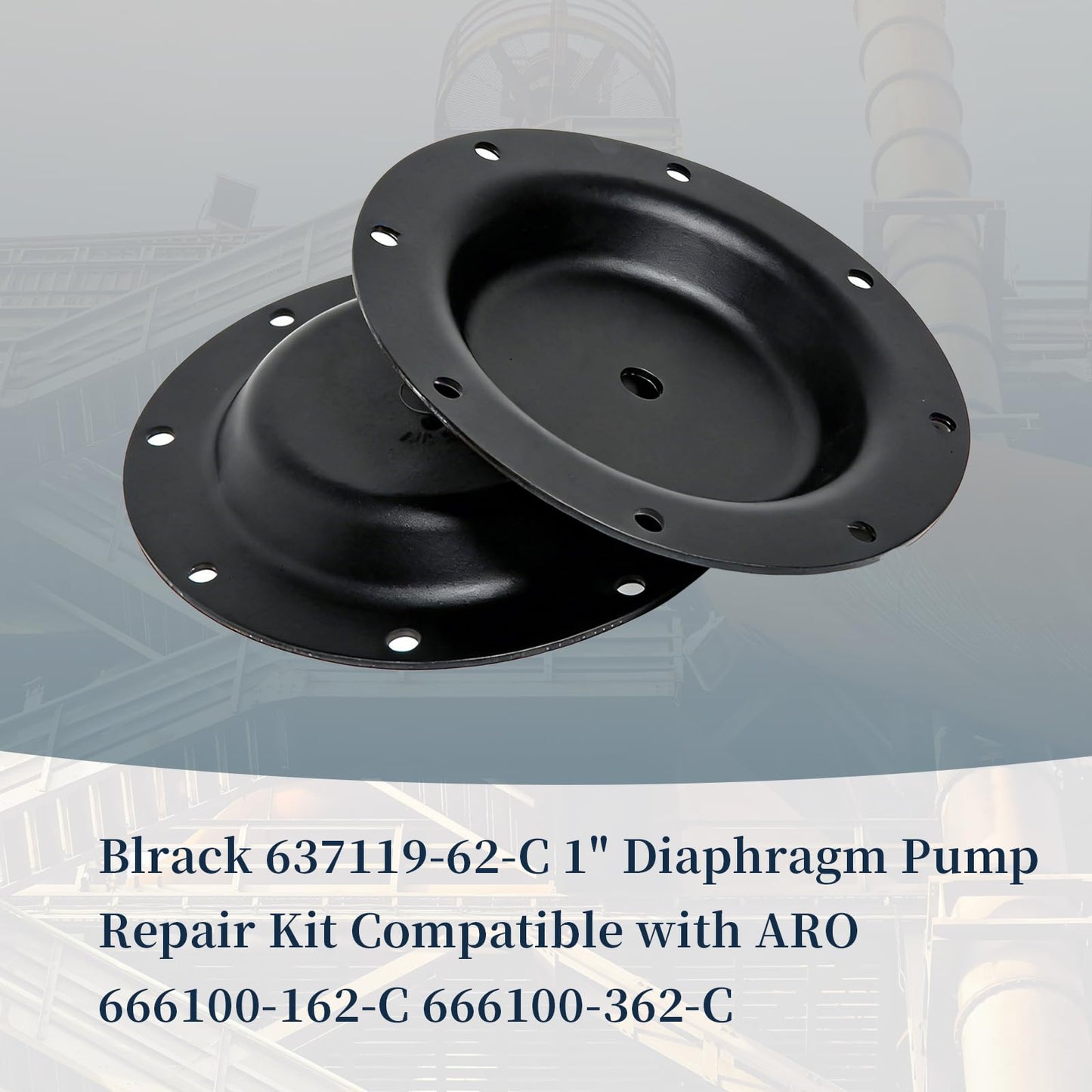 637119-62-C 1" Diaphragm Pump Repair Kit - Compatible with ARO 666100-162-C 666100-362-C Series Air Operated Pumps