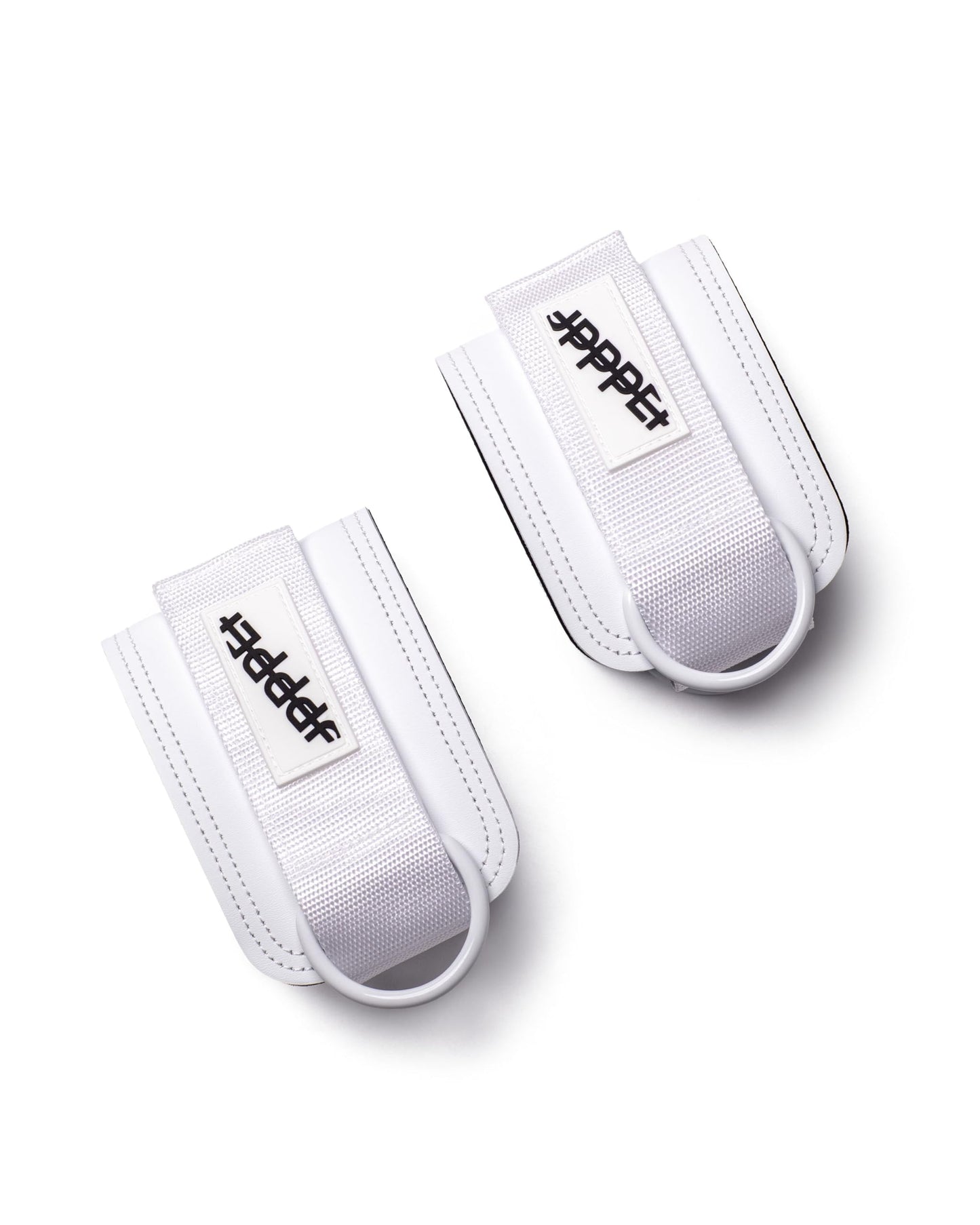 UPPPER Ankle Straps for Cable Machines (Pair) – Double D-Ring, Adjustable, Padded for Comfort – Ideal for Kickbacks, Glute Workouts, and Lower Body Exercises for Women and Men | Premium Fitness Gear (White) 2.0
