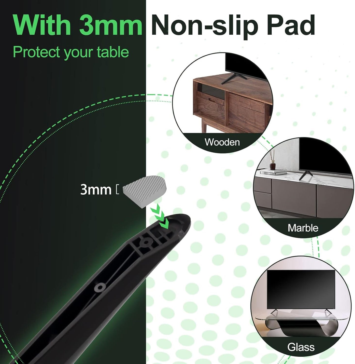 Dinghosen 50R6E3 55R6090G 55R6G 55U6GR5 58R6E3 32H4030F3 65R6090G5, TV Stand for Hisense TV Legs, TV Stand Legs