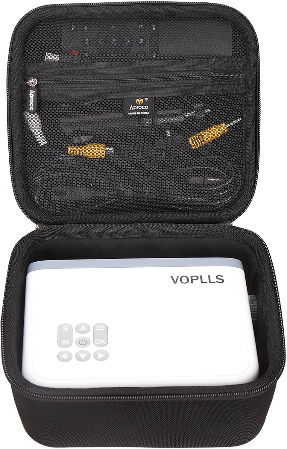 Custom Storage Case for VOPLLS Mini Projector - Portable Accessory Bag