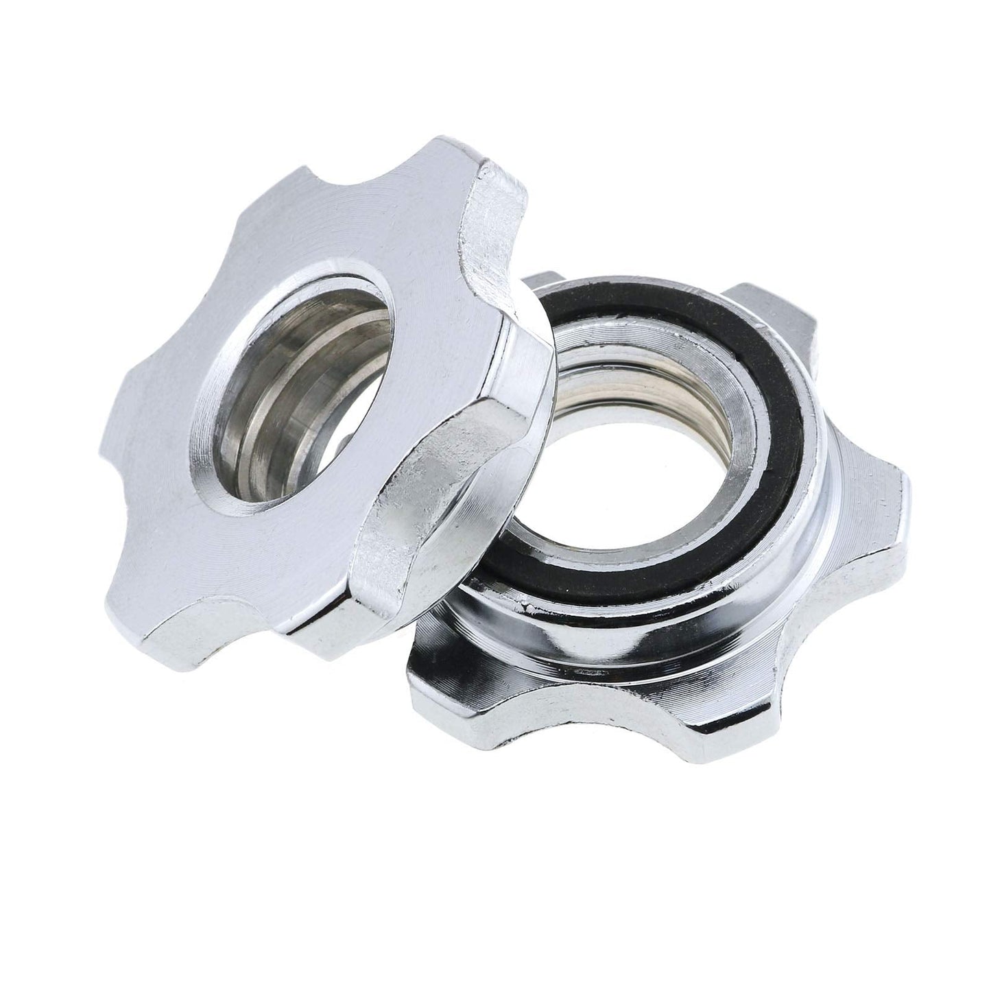 E-outstanding Barbells Hex Nut 2PCS 1nch/25mm Spin Lock Collar Screws Dumbbell Spinlock Collars